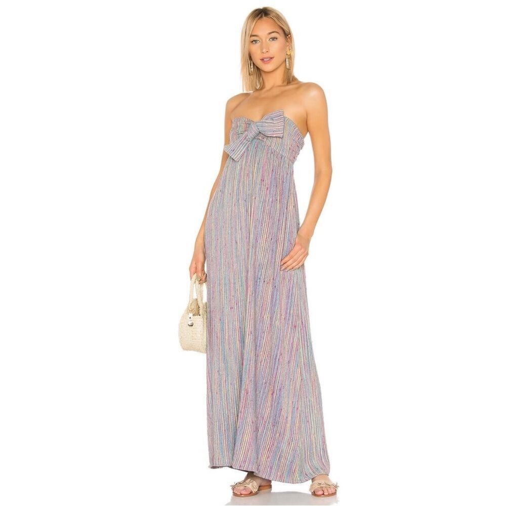 Majorelle Vienna Maxi Dress Rainbow Stripe‎ Size XS NWT